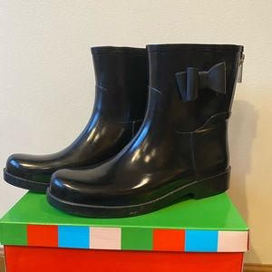 Jessica Simpson black rain boots/rainboots, women’s US 10
